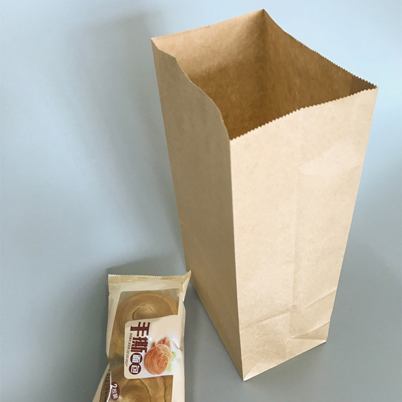 100pcs Kraft Paper Bag Small S - Food Snack 评论和价格