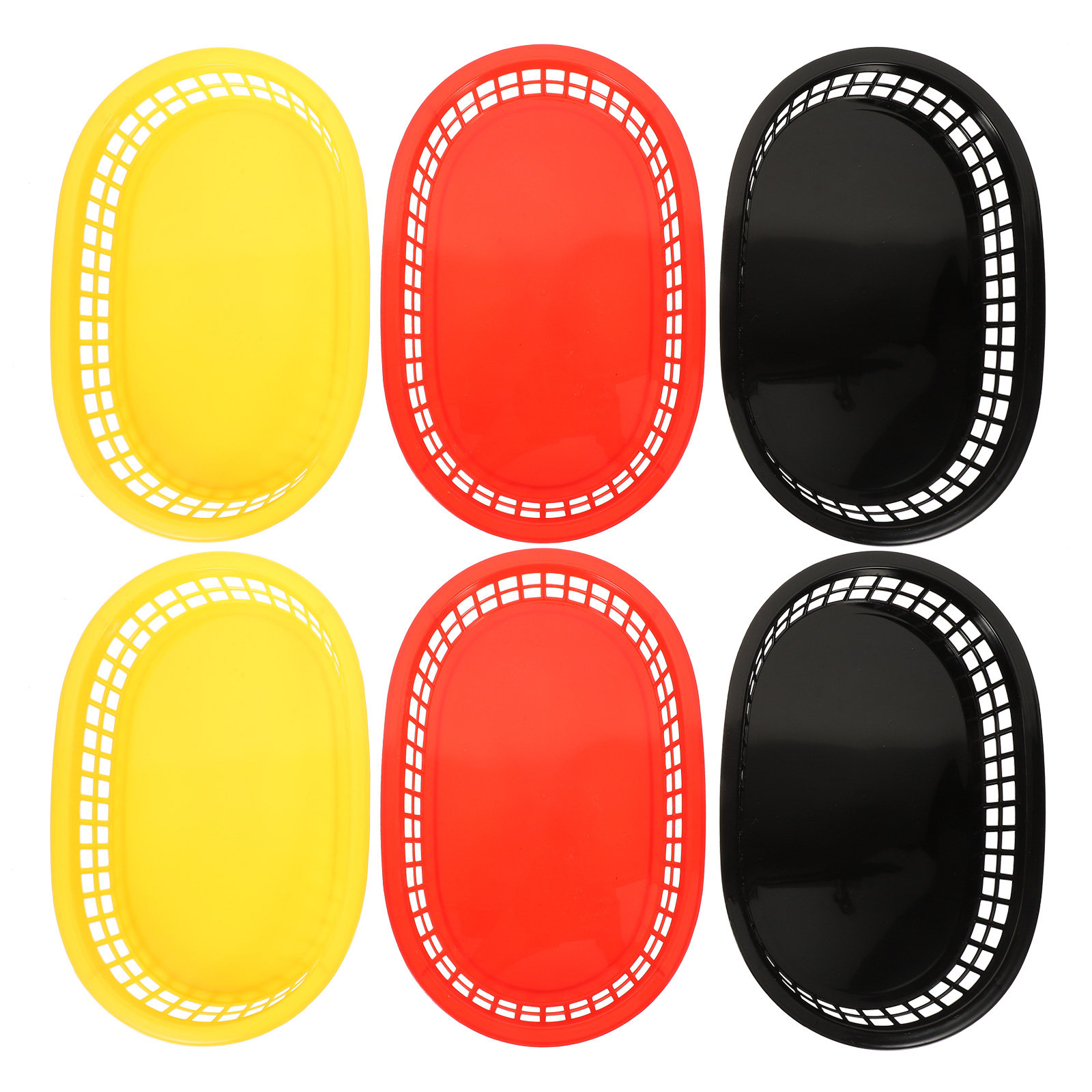 6Pcs French Fries Baskets Plas - Food Snacks Basket 评论和价格