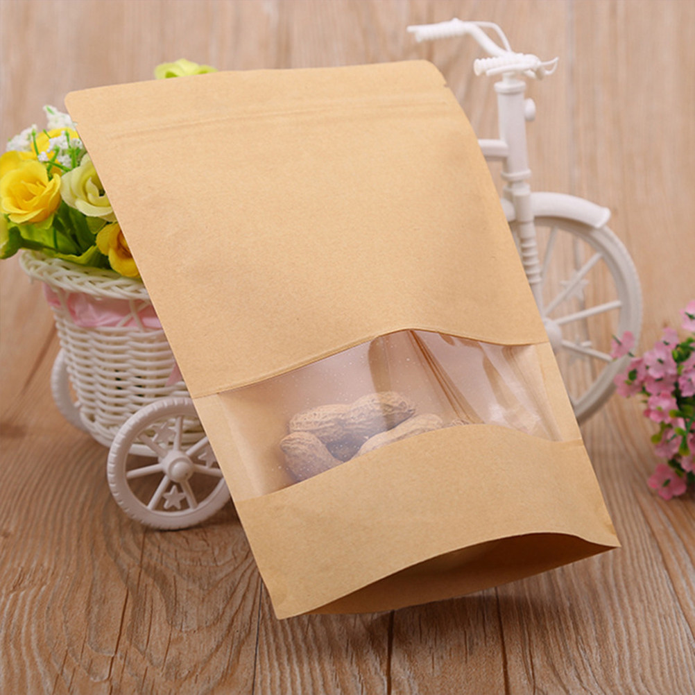 50Pcs Kraft Paper Zipper Seale - Food Snack 评论和价格