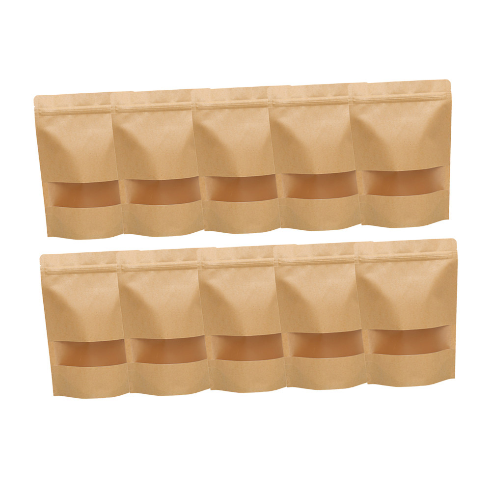 50Pcs Kraft Paper Zipper Seale - Food Snack 评论和价格