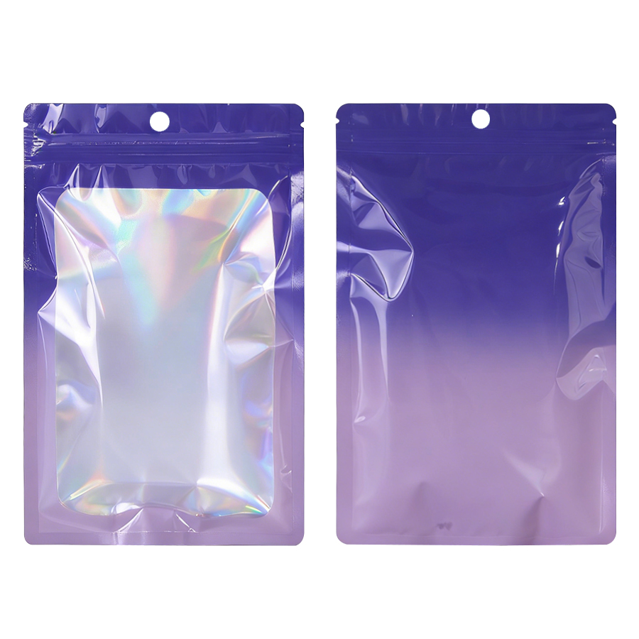 Holographic Color Square Zippe - Food Snack 评论和价格