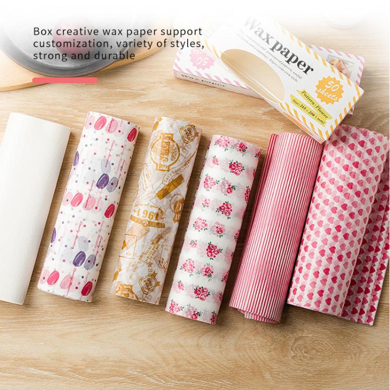 Colorful Patterned Wax Paper 5 - Food Snacks Basket 评论和价格