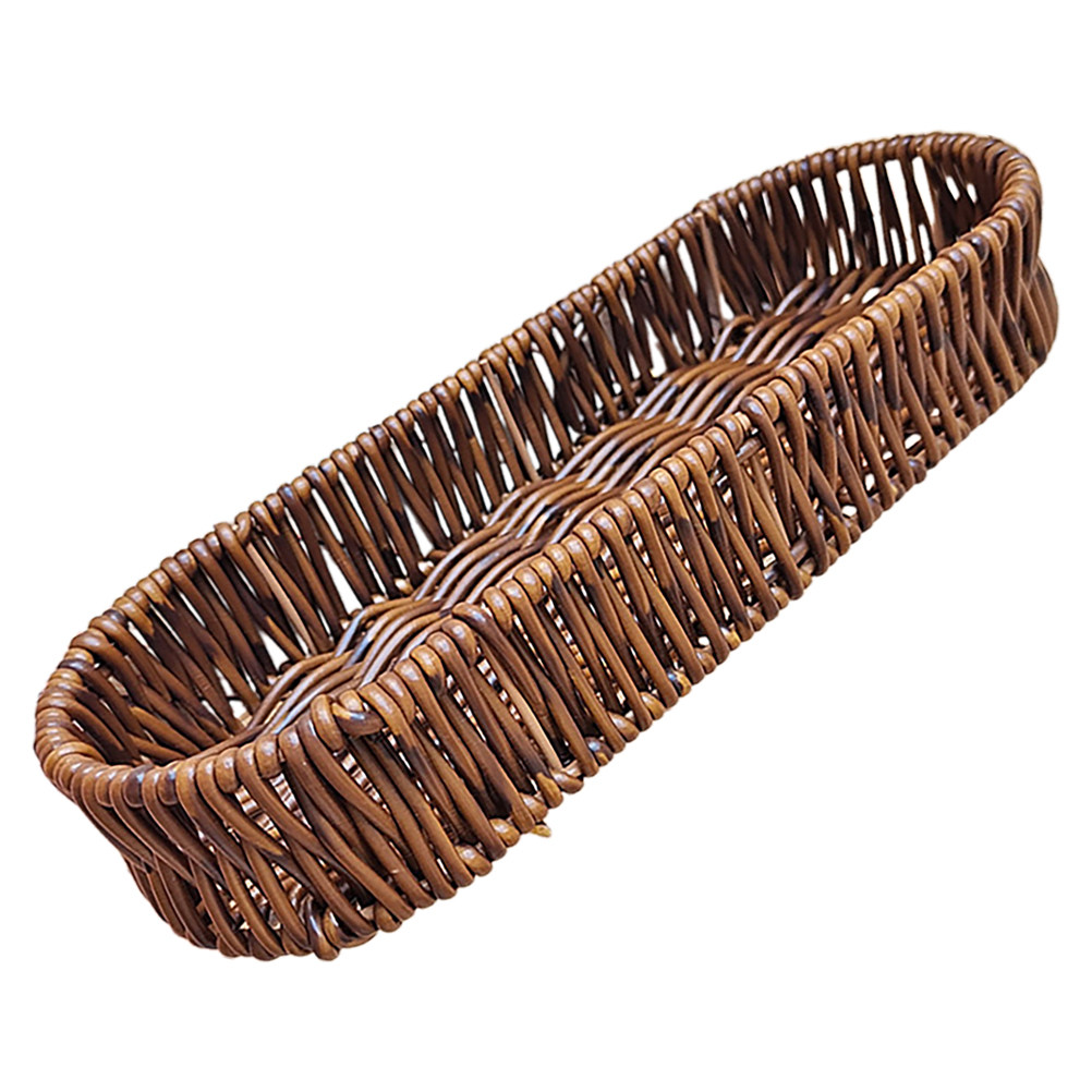 Oval Bread Basket Plastic Imit - Food Snacks Basket 评论和价格