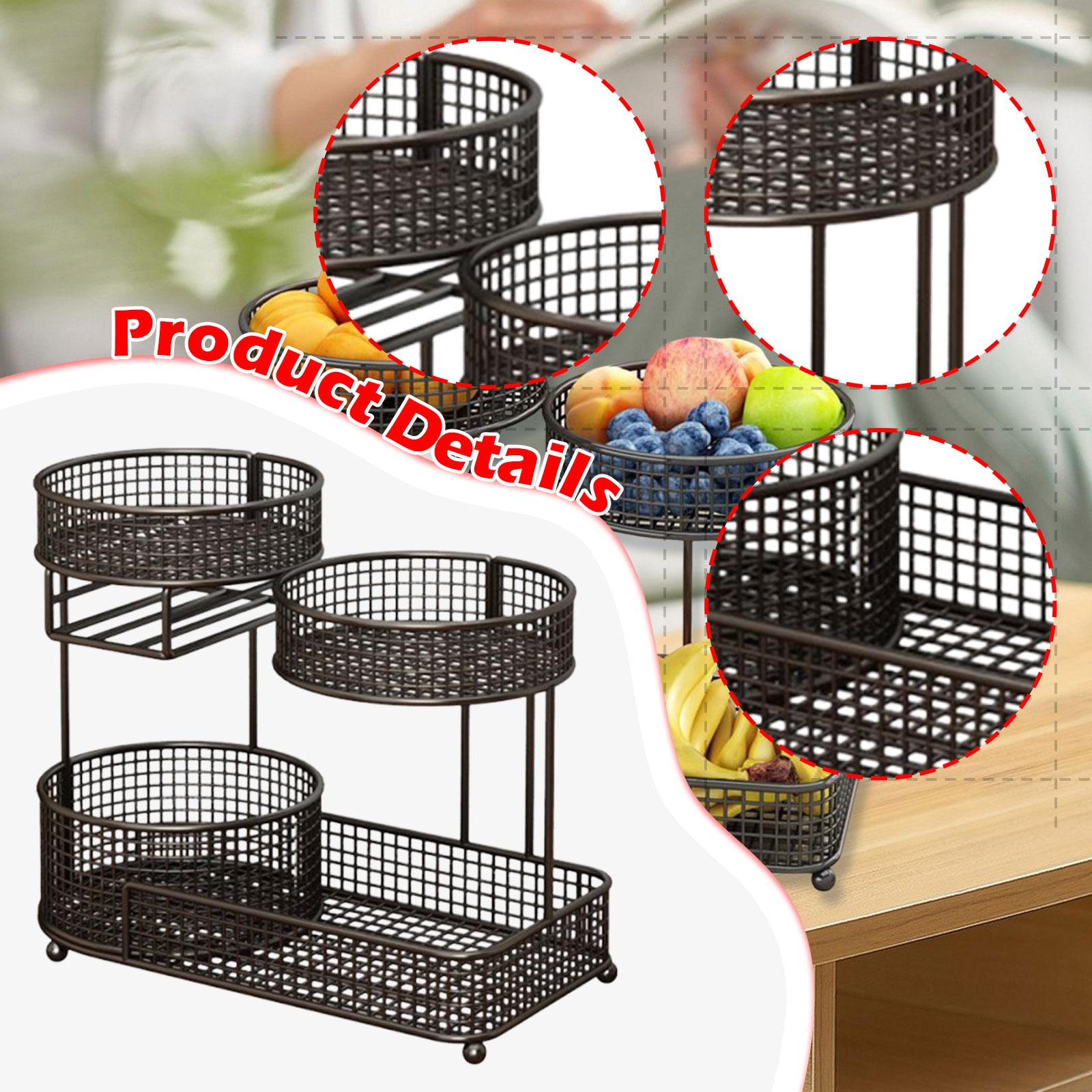 Large Metal Fruit Basket Bowl  - Food Snacks Basket 评论和价格