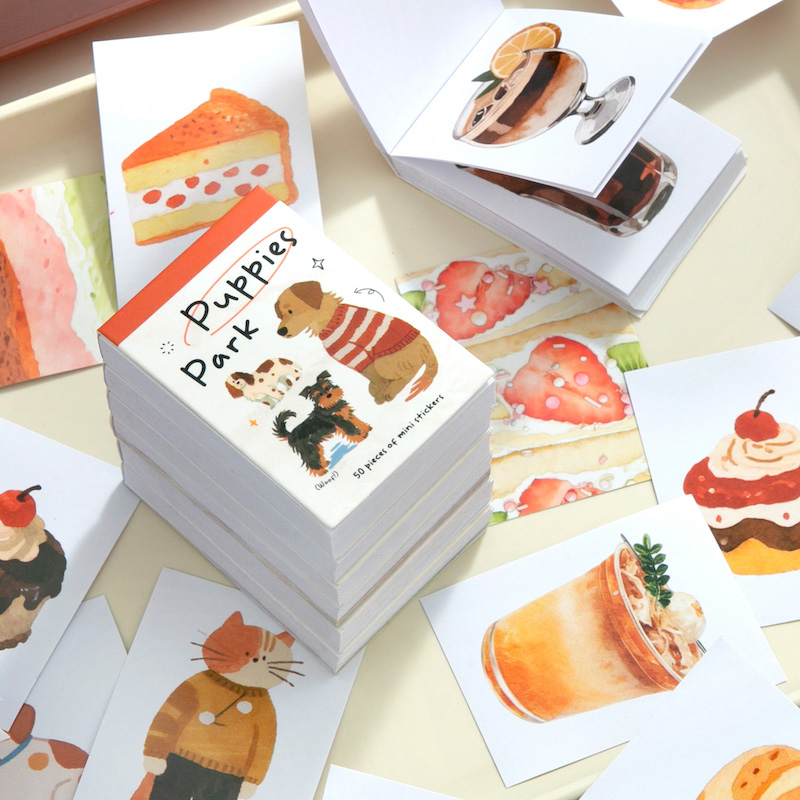 Pocket-Sized Sticker Book Coff - Junk Food Snacks 评论和价格