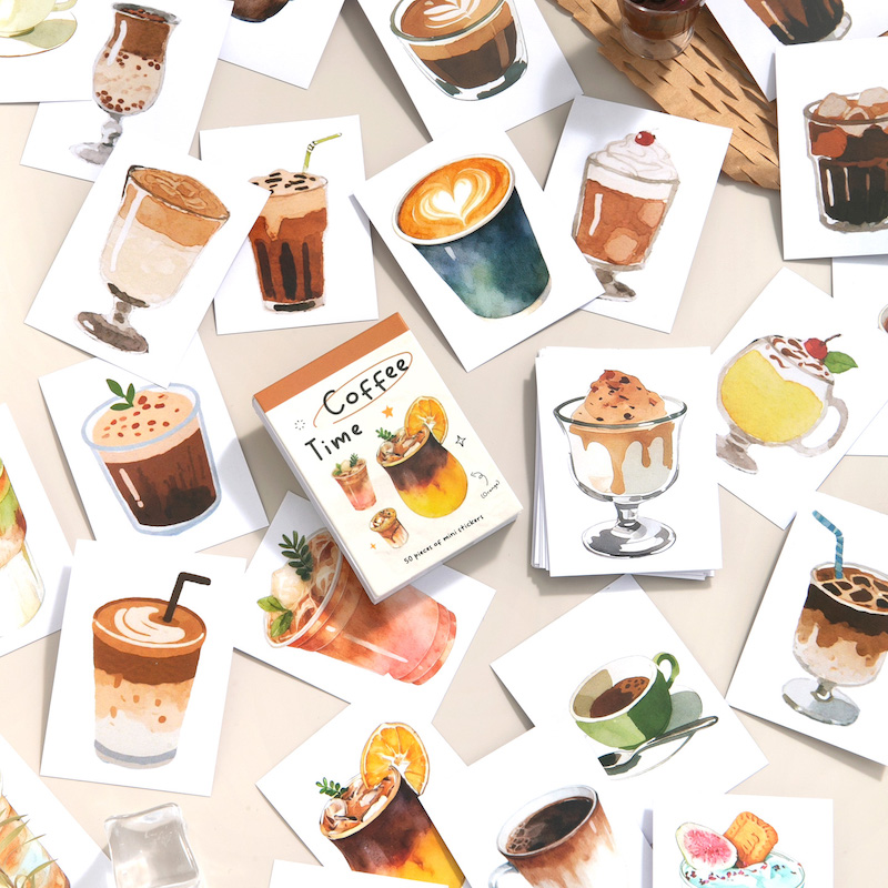 Pocket-Sized Sticker Book Coff - Junk Food Snacks 评论和价格