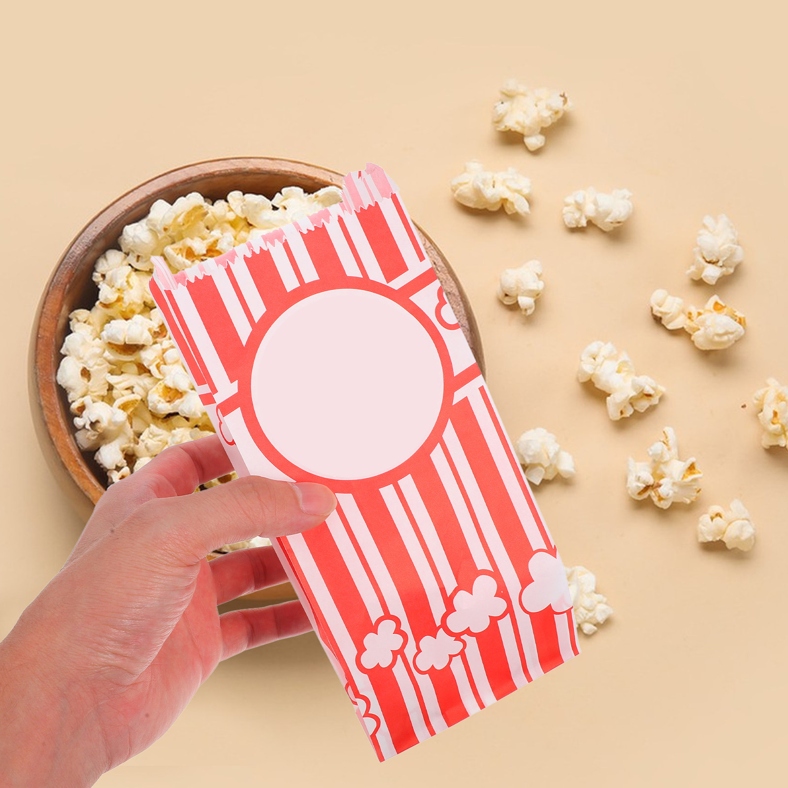 30Pcs Greaseproof Popcorn Bags - Food Snack 评论和价格